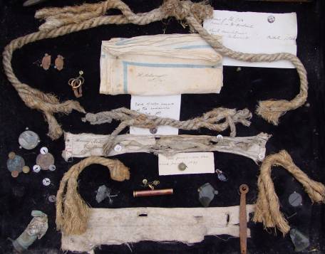 Items found with Henry Arkwright's remains